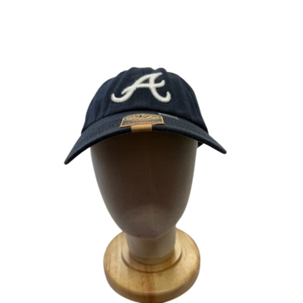 NWOT ‘47 Brand Atlanta Braves Franchise Fitted Cap MLB Logo Navy Unisex Small